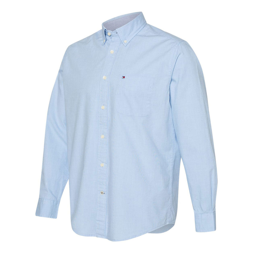 Tommy Hilfiger Men's Collection Blue Capote End-on-End Chambray Shirt