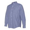 Tommy Hilfiger Men's Blue/Navy 100s Two-Ply Gingham Shirt