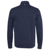 Tommy Hilfiger Men's Navy Blazer Heather Bill Quarter-Zip Pullover Sweatshirt