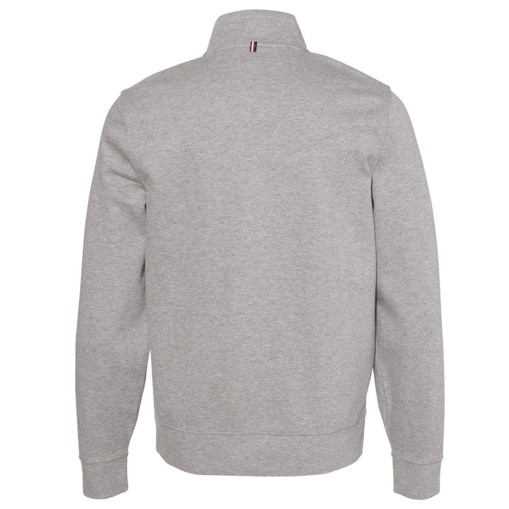 Tommy Hilfiger Men's Sport Grey Heather Bill Quarter-Zip Pullover Sweatshirt