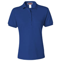 Jerzees Women's Royal Spotshield 50/50 Polo