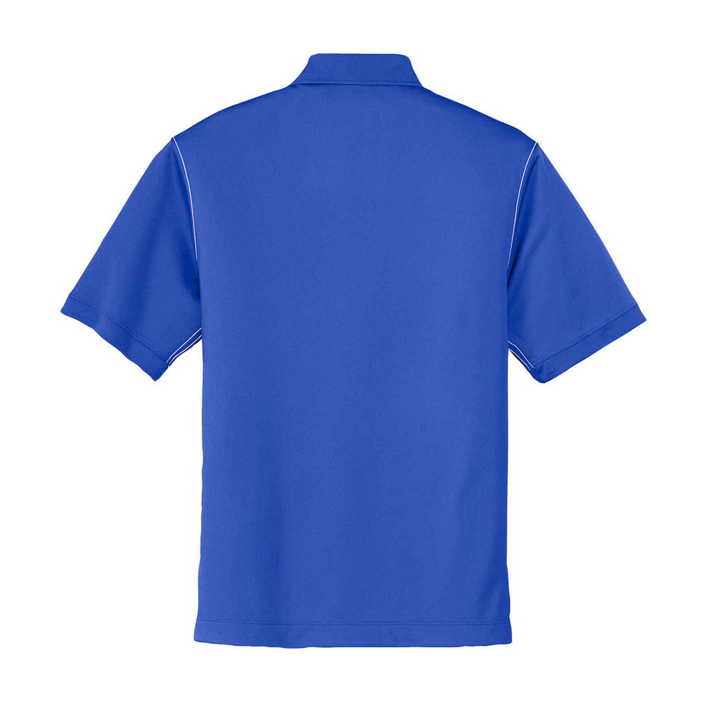Nike Golf Men's Blue Dri-FIT S/S Sport Swoosh Pique Polo