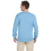 Fruit of the Loom Men's Light Blue 5 oz. HD Cotton Long-Sleeve T-Shirt