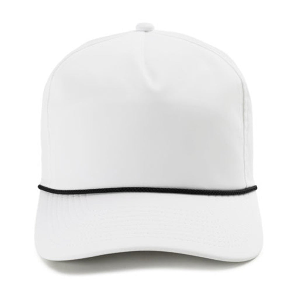 Rope Hat - White (Black Logo)