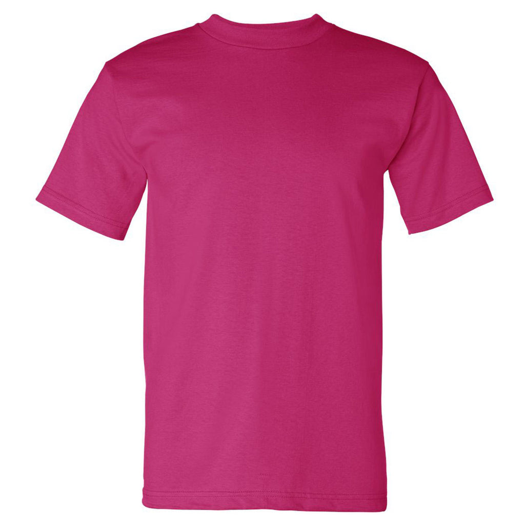 konvertering forbinde arbejder Bayside Men's Bright Pink USA-Made Short Sleeve T-Shirt