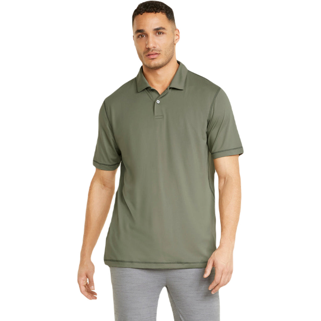 Puma Golf Men's Deep Lichen Green Cloudspun GRYLBL Polo