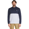 Puma Golf Men's Navy Blazer/Bright White Gamer Quarter Zip