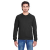 American Apparel Unisex Black California Fleece Raglan