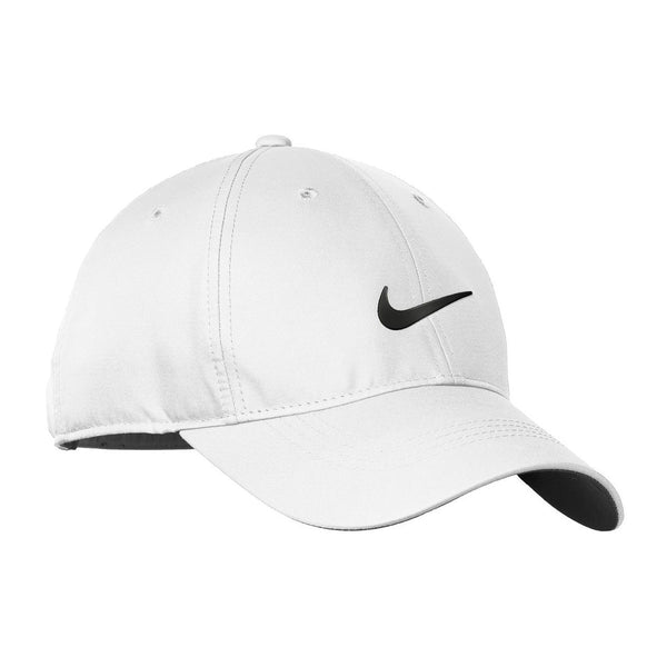 Custom Nike Golf White Dri-FIT Swoosh Front Cap | Branded Nike Cap