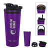 Ice Shaker Purple 26 oz. Stainless Steel Shaker Bottle