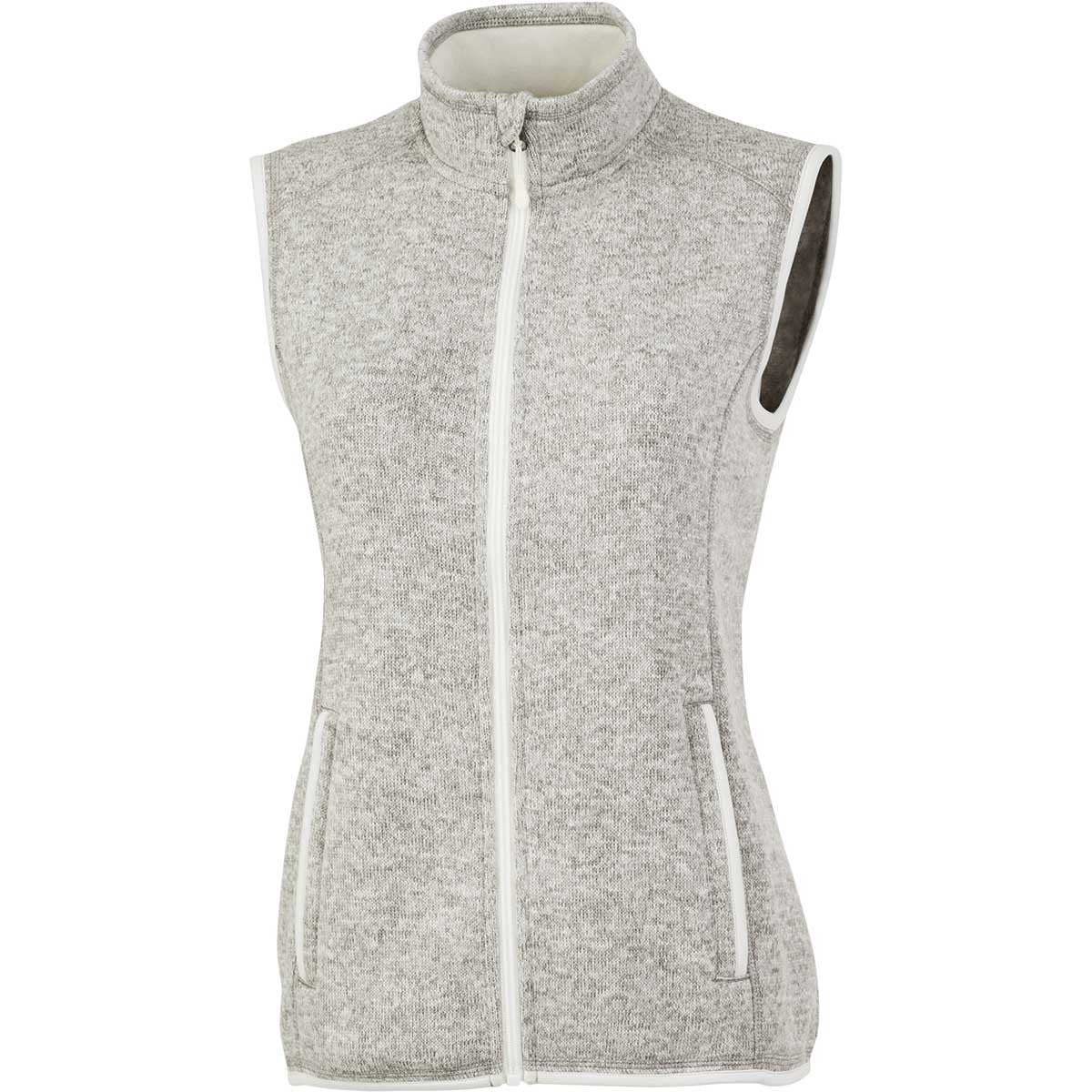 Charles River Women's Heathered Fleece Jacket, Light Gray Heather  (Wholesale Pricing N/A)