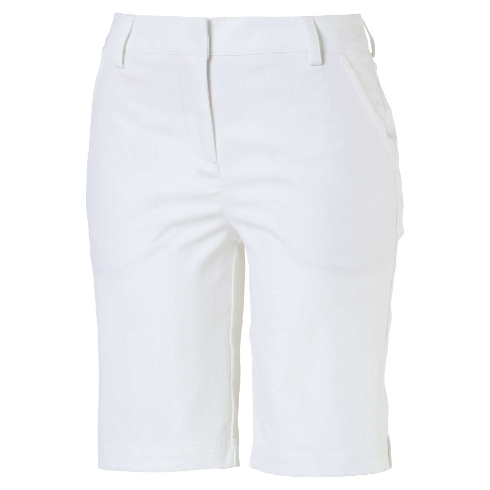 Puma Golf Women's Bright White Pounce Bermuda Shorts