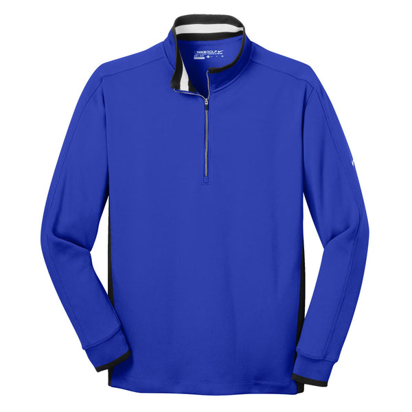 Nike Golf Men's Royal Blue Dri-FIT L/S Quarter Zip Shirt