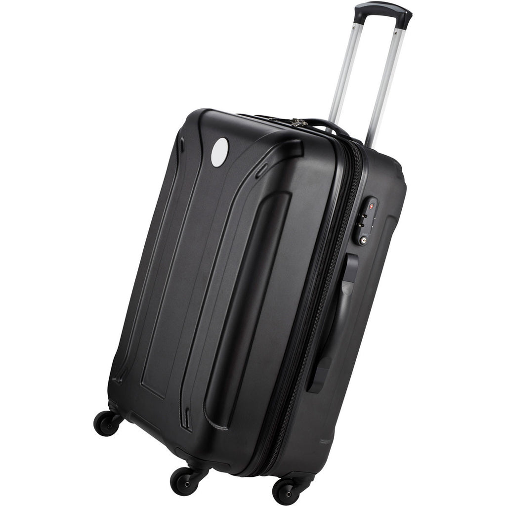 Luxe Black 24" Hardside 4-Wheeled Spinner Luggage