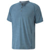 Puma Golf Men's Digi Blue Cloudspun Henley Golf Shirt