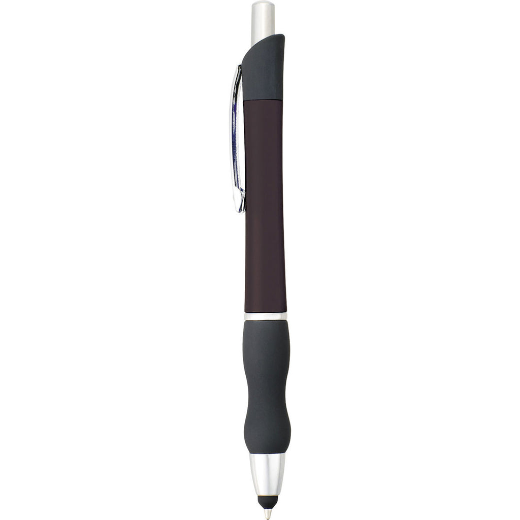 Scripto Black Metallic Bubble Grip Ballpoint Stylus