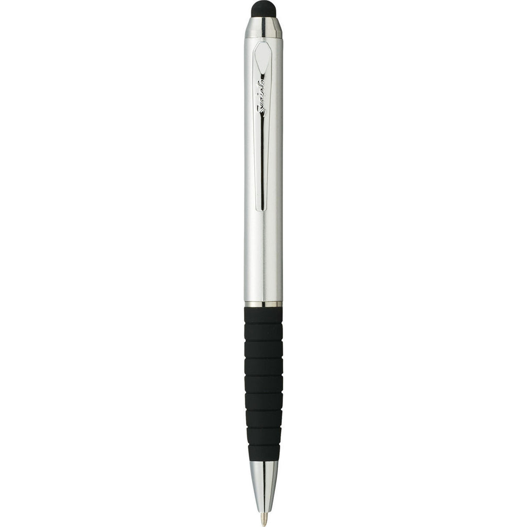 Scripto Silver Ripple Ballpoint Stylus