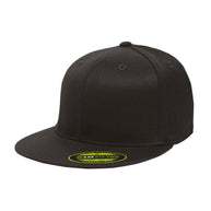 Custom Flexfit Flat Bill Company Hat Brim Hats Flat Embroidery Logo 
