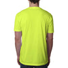 Next Level Men's Neon Yellow Premium CVC V-Neck Tee