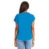 Next Level Women's Turquoise Dolman With Rolled Sleeves