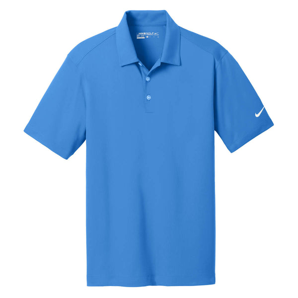 Nike Golf Men's Blue Dri-FIT S/S Vertical Mesh Polo