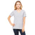 Bella + Canvas Women's Athletic Heather Relaxed Jersey Short-Sleeve V-Neck T-Shirt