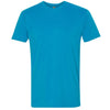 Next Level Men's Turquoise Premium Fitted Sueded Crew