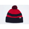 Pacific Headwear Navy/Red/Navy Loose Fit Pom-Pom Beanie