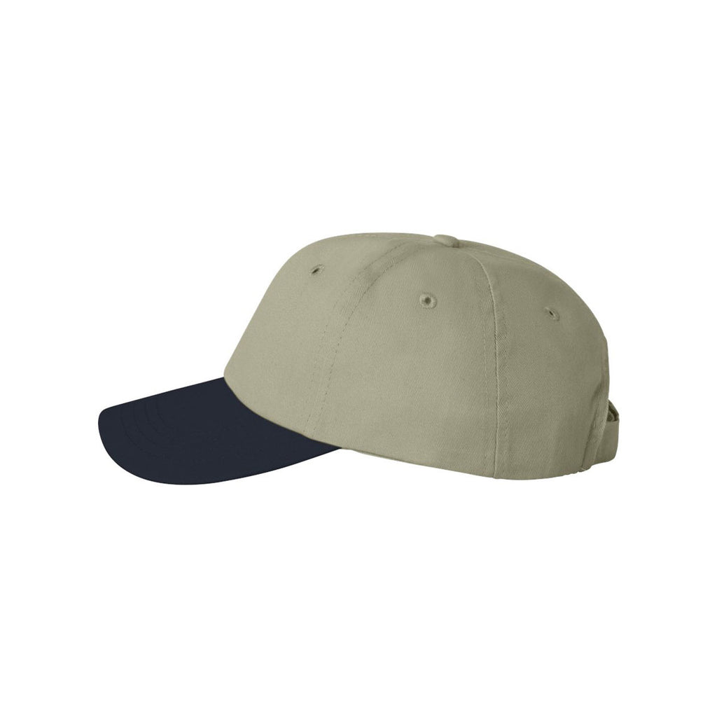 Valucap Khaki/Navy Econ Cap