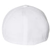 Flexfit Men's White 3D Hexagon Stretch Jersey Cap