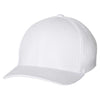 Flexfit Men's White 3D Hexagon Stretch Jersey Cap