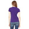 Bella + Canvas Women's Team Purple Poly-Cotton Short-Sleeve T-Shirt