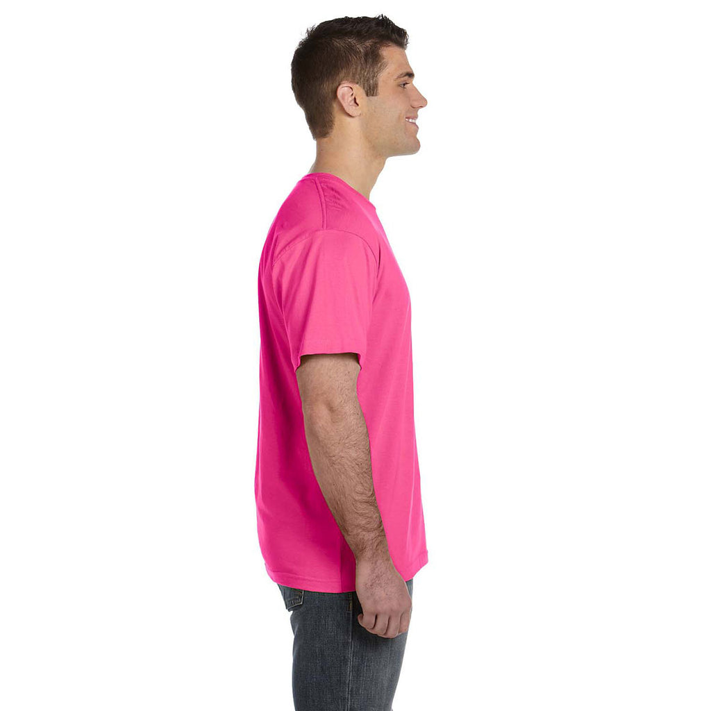 LAT Men's Hot Pink Fine Jersey T-Shirt