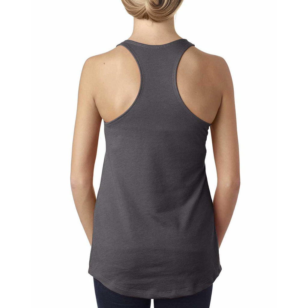 Next Level Women's Dark Grey Terry Racerback Tank