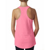 Next Level Women's Neon Heather Pink Terry Racerback Tank