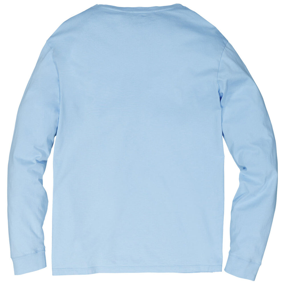 Vineyard Vines Men's Jake Blue Blank Long-Sleeve Pocket Tee