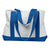 UltraClub White/Royal P&O Cruiser Tote