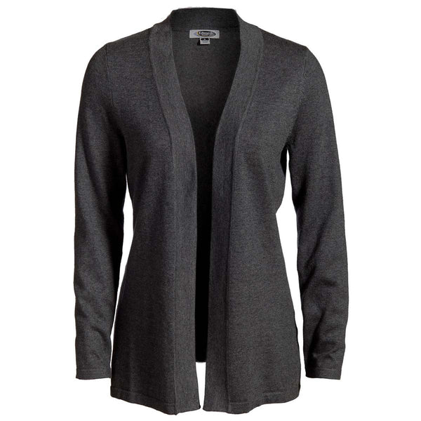 Edwards Women's Smoke Heather Open Cardigan