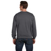 Anvil Men's Charcoal Crewneck Fleece Sweatshirt