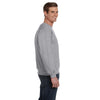 Anvil Men's Heather Grey Crewneck Fleece Sweatshirt