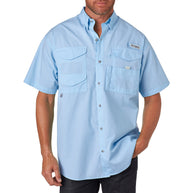 Columbia Men's Vivid Blue PFG Bahama II Short Sleeve Shirt