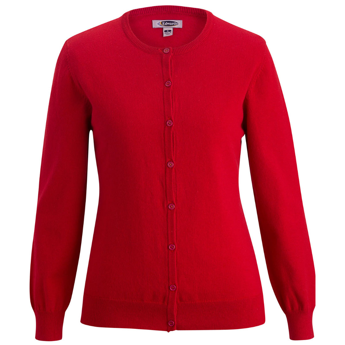 Edwards Ladies' Jersey Knit Acrylic Cardigan