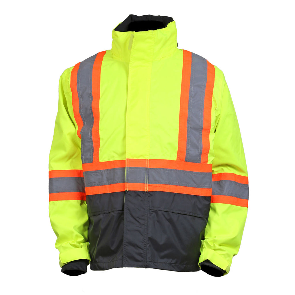 Helly Hansen Men's High Visibility Yellow/Charcoal Alta CIS Jacket Na