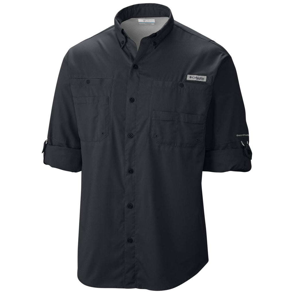 Columbia Men's Tall PFG Tamiami II Short Sleeve Shirt - Black