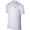 Nike Men's White TW Velocity Max Mesh Framing Polo