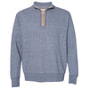 Weatherproof Men's Navy Marled Quarter-Zip Sweatshirt