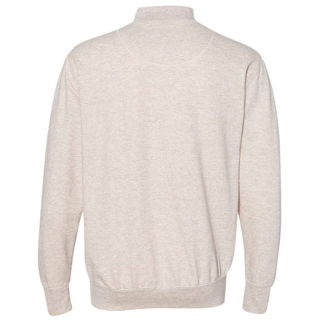 Weatherproof Men's Oatmeal Marled Quarter-Zip Sweatshirt