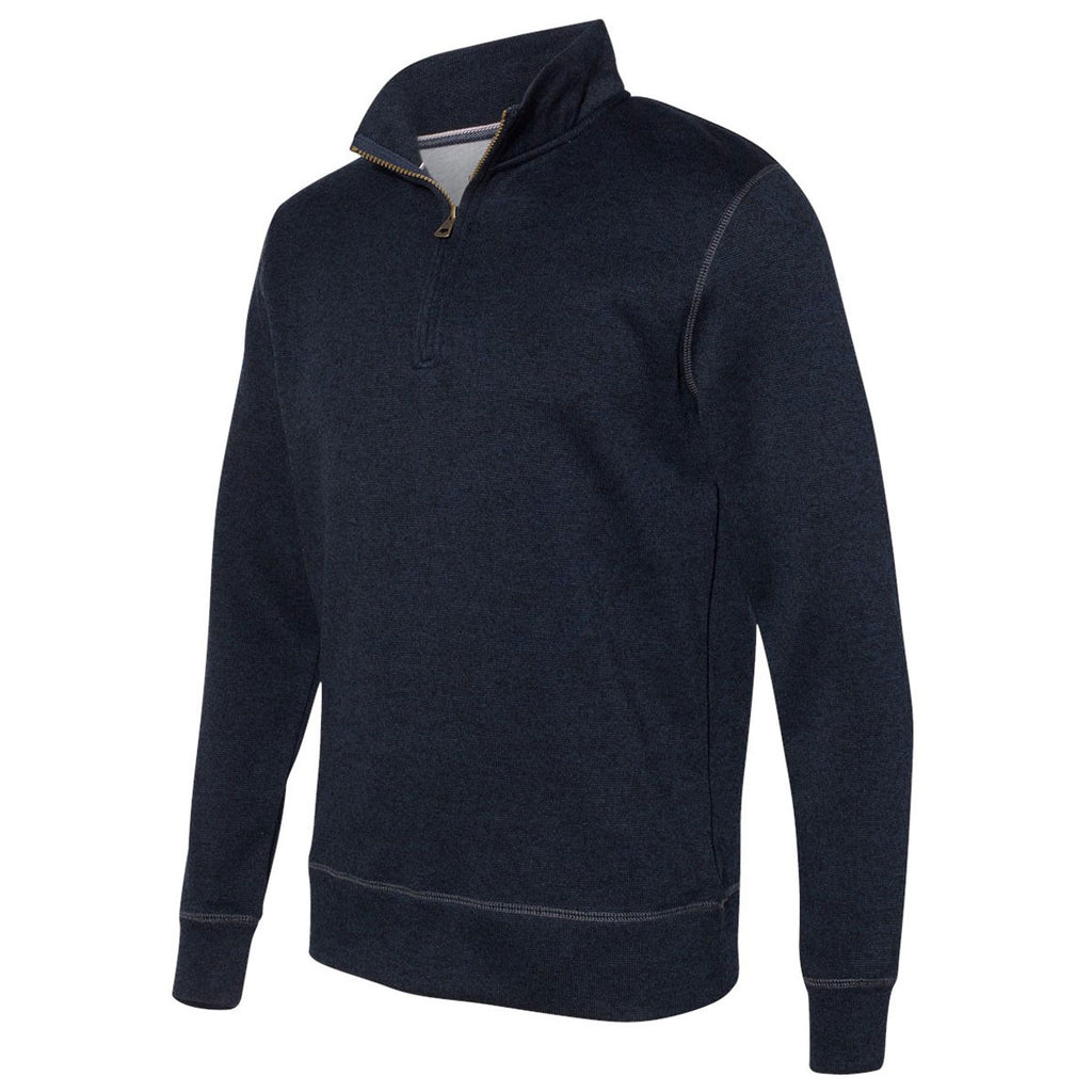 Weatherproof Men's Navy Sweaterfleece Quarter-Zip Henley