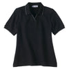 Extreme Women's Black Cotton Jersey Polo