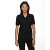 Extreme Women's Black Cotton Jersey Polo